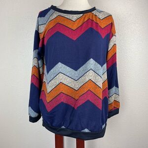 Colorful Striped Top Size S EUC
